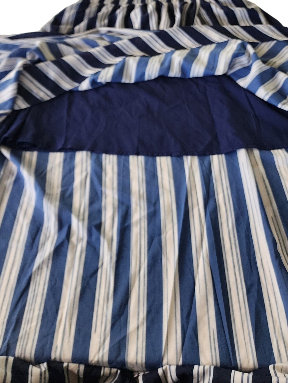 Lunemuse Navy and White Striped Maxi Skirt - Picture 7 of 10